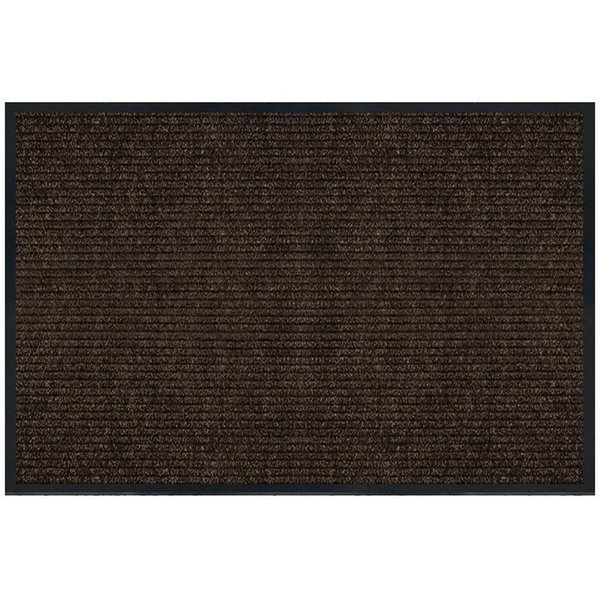 Multy Home Platinum MT Utility Floor Mat, 4 ft L, 3 ft W, Ribbed Pattern, Polypropylene Rug, Tan 1005379